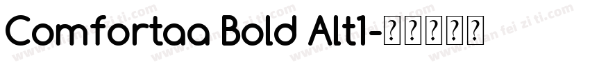 Comfortaa Bold Alt1字体转换